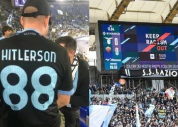 Η Λάτσιο αποκλείει δια βίου τον οπαδό που πήγε με φανέλα «Χίτλερσον» στο ντέρμπι